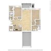 Two Bedroom B1 Floor Plan 2 Bed 2 Bath Floor Plan B1 at Andante Apartments, Arizona